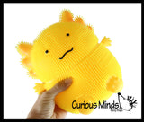 Jumbo 8" Axolotl Puffer Air- Filled Squeeze Stress Balls - Walking Fish  -  Sensory, Stress, Fidget Toy