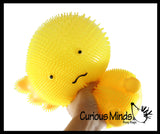 Jumbo 8" Axolotl Puffer Air- Filled Squeeze Stress Balls - Walking Fish  -  Sensory, Stress, Fidget Toy