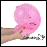 Jumbo 8" Axolotl Puffer Air- Filled Squeeze Stress Balls - Walking Fish  -  Sensory, Stress, Fidget Toy