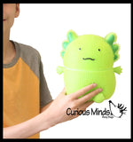 Jumbo 8" Axolotl Puffer Air- Filled Squeeze Stress Balls - Walking Fish  -  Sensory, Stress, Fidget Toy