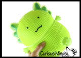 Jumbo 8" Axolotl Puffer Air- Filled Squeeze Stress Balls - Walking Fish  -  Sensory, Stress, Fidget Toy