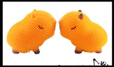 NEW - Capybara Puffer Air- Filled Squeeze Stress Balls - Large Rodent  -  Sensory, Stress, Fidget Toy