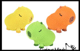 NEW - Capybara Puffer Air- Filled Squeeze Stress Balls - Large Rodent  -  Sensory, Stress, Fidget Toy