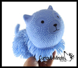 NEW - Shaggy Cat Large 7" Puffer Ball - Sensory Therapy Fidget Stress Balls - OT Autism SPD