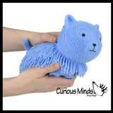 Shaggy Cat and Mop Dog - Large Puffer Balls - Sensory Therapy Fidget Stress Balls - OT Autism SPD