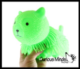 Shaggy Cat and Mop Dog - Large Puffer Balls - Sensory Therapy Fidget Stress Balls - OT Autism SPD