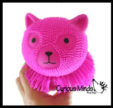 Shaggy Cat and Mop Dog - Large Puffer Balls - Sensory Therapy Fidget Stress Balls - OT Autism SPD