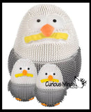 NEW - Seagull Puffer Air- Filled Squeeze Stress Balls Gull Pigeon -  Sensory, Stress, Fidget Toy