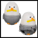 NEW - Seagull Puffer Air- Filled Squeeze Stress Balls Gull Pigeon -  Sensory, Stress, Fidget Toy