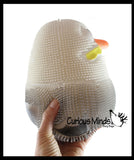 NEW - Seagull Puffer Air- Filled Squeeze Stress Balls Gull Pigeon -  Sensory, Stress, Fidget Toy