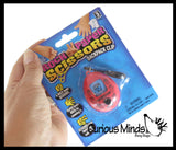 Rock, Paper, Scissors, Shoot Fidget Toy with Keyring - Mini Game Spinner