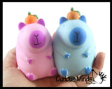 NEW - Capybara Stretchy Sand Filled - Lover Sensory Fidget Toy Weighted Cute Colorful Capys