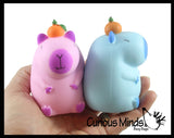 NEW - Capybara Stretchy Sand Filled - Lover Sensory Fidget Toy Weighted Cute Colorful Capys