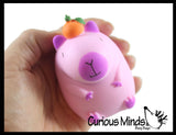 NEW - Capybara Stretchy Sand Filled - Lover Sensory Fidget Toy Weighted Cute Colorful Capys