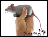 Rat Stretchy Sand Filled Mouse -Gross Sensory Fidget Toy Moldable Fun