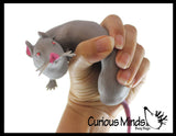 Rat Stretchy Sand Filled Mouse -Gross Sensory Fidget Toy Moldable Fun