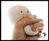 NEW - Seagull Squishy Squeeze Stress Ball Soft Doh Filling - Like Shaving Cream - Sensory Gull Pigeon, Fidget Toy