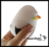 NEW - Seagull Squishy Squeeze Stress Ball Soft Doh Filling - Like Shaving Cream - Sensory Gull Pigeon, Fidget Toy