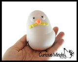 NEW - Seagull Squishy Squeeze Stress Ball Soft Doh Filling - Like Shaving Cream - Sensory Gull Pigeon, Fidget Toy