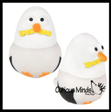 NEW - Seagull Squishy Squeeze Stress Ball Soft Doh Filling - Like Shaving Cream - Sensory Gull Pigeon, Fidget Toy