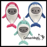 NEW - Plush Seal in Costume -  Stuffed Animal Toy - Soft Plushie Stuffie - Ocean Sea Narwhal, Dolphin, Shark Dressed Up