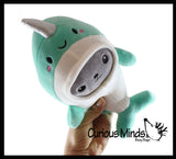 NEW - Plush Seal in Costume -  Stuffed Animal Toy - Soft Plushie Stuffie - Ocean Sea Narwhal, Dolphin, Shark Dressed Up