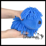 Shaggy Mop Dog 6" Puffer Ball - Sensory Therapy Fidget Stress Balls - OT Autism SPD