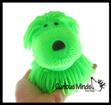 Shaggy Mop Dog 6" Puffer Ball - Sensory Therapy Fidget Stress Balls - OT Autism SPD