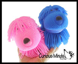 Shaggy Mop Dog 6" Puffer Ball - Sensory Therapy Fidget Stress Balls - OT Autism SPD