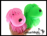 Shaggy Mop Dog 6" Puffer Ball - Sensory Therapy Fidget Stress Balls - OT Autism SPD