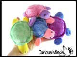 Small Plush Turtles - Mini Novelty Prize Reward Party Favor Cheap Gift Stuffies Stuffed Animals