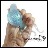 NEW - Gooey Gel Filled Octopus Fidget Stress Toy - Soft Squishy Stress Ball