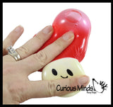 NEW - Mushroom Splat Ball -  Water Filled Splat Stress Ball - Throw to Make it Splat and Watch it Come Back Shroom Fungus