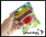 NEW - Mushroom Splat Ball -  Water Filled Splat Stress Ball - Throw to Make it Splat and Watch it Come Back Shroom Fungus