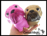 Pug Dog Slow Rise Squishy Toy - Memory Foam Squish Stress Ball