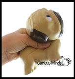 Pug Dog Slow Rise Squishy Toy - Memory Foam Squish Stress Ball