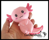 NEW - Axolotl Laying- Soft Creamy Doh Filled Squeeze Stress Balls  -  Sensory, Stress, Fidget Toy Super Soft