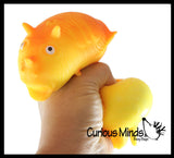 Dinosaur Soft Cream Doh Filled Stress Ball - Squishy Gooey Squish Sensory Squeeze Balls - Dino Lover Gift