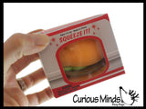 Stretchy and Squishy Burger Stress Ball - Doh Filled Buns and Stretchy Toppings