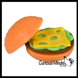 Stretchy and Squishy Burger Stress Ball - Doh Filled Buns and Stretchy Toppings