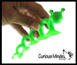 Suction Cup Caterpillar Fidget - Water Bath Toy - Window - Plane Car Stick and Pull Fidget