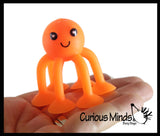 Suction Cup Octopus Fidget - Water Bath Toy - Window - Plane Car Stick and Pull Fidget