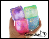 NEW - Sugar Cube Ball - Thick Glue/Gel Syrup Molasses Stretch Ball - Ultra Squishy and Moldable Slow Rise Relaxing Sensory Fidget Stress Toy Square Ice