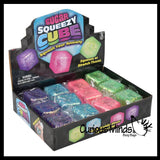 NEW - Sugar Cube Ball - Thick Glue/Gel Syrup Molasses Stretch Ball - Ultra Squishy and Moldable Slow Rise Relaxing Sensory Fidget Stress Toy Square Ice