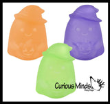 Ghost Sugar Ball - Thick Glue/Gel Stretch Ball - Molasses Syrup Ultra Squishy and Moldable Slow Rise Relaxing Sensory Fidget Stress Toy Halloween