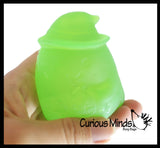 Ghost Sugar Ball - Thick Glue/Gel Stretch Ball - Molasses Syrup Ultra Squishy and Moldable Slow Rise Relaxing Sensory Fidget Stress Toy Halloween