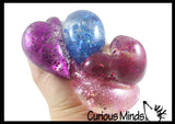 NEW - Heart Sugar Ball - Thick Glue/Gel Syrup Molasses Stretch Ball - Ultra Squishy and Moldable Slow Rise Relaxing Sensory Fidget Stress Toy Valentines Day Love