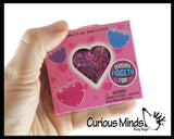 NEW - Heart Sugar Ball - Thick Glue/Gel Syrup Molasses Stretch Ball - Ultra Squishy and Moldable Slow Rise Relaxing Sensory Fidget Stress Toy Valentines Day Love