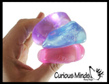 NeeDoh Nice Cube Ice Sugar Ball - Thick Glue/Gel Stretch Ball - Ultra Squishy and Moldable Slow Rise Relaxing Sensory Fidget Stress Toy Nee doh