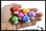 Adorable Soft Mushroom Figurines - Cute School Supply Gift - Desk Pet - Collectible Figurine